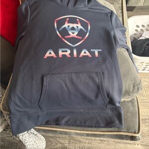 Ariat Dark Blue Hoodie with Multicolor Logo
